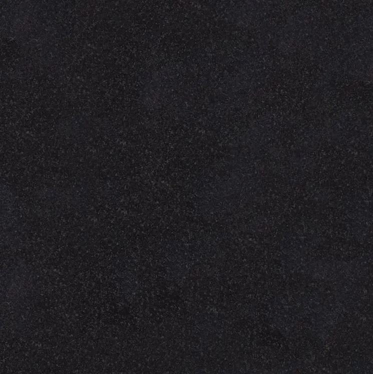 Close view of polished Melrose Black memorial granite
