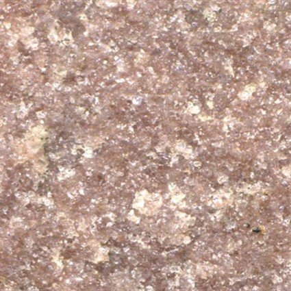 Close view of polished Sioux Quartzite memorial granite