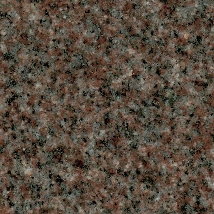 Close view of polished Imperial Rose memorial granite