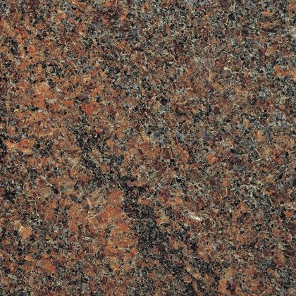 Close view of polished Royal Mahogany memorial granite